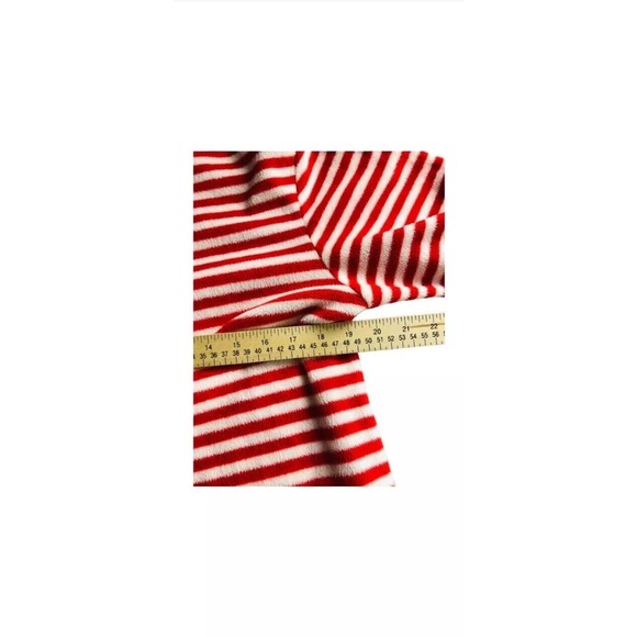 Nick and Nora Unisex Sock Monkey Flannel Christmas Footed Pajamas Size Medium - Picture 2 of 3